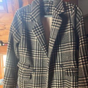 Abercrombie & Fitch Wool Blend Coat
